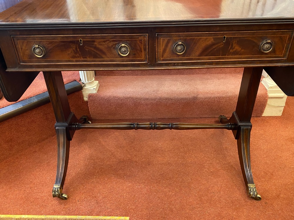 Late 19th century mahogany SOFA TABLE View V