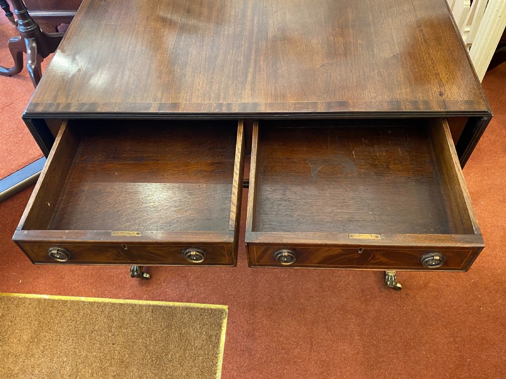 Late 19th century mahogany SOFA TABLE View VI