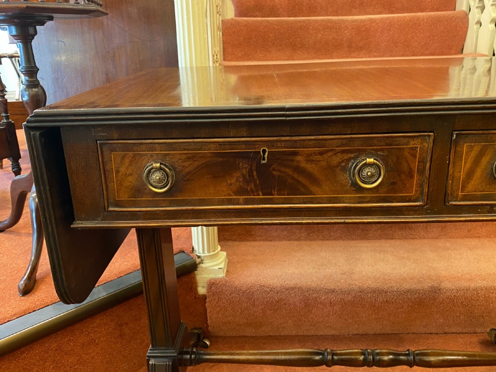 Late 19th century mahogany SOFA TABLE View VII