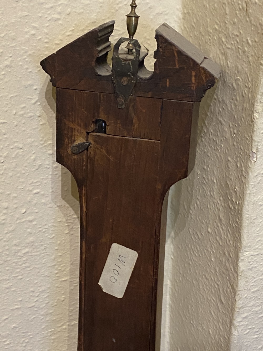 Mahogany Inlaid WHEEL BAROMETER - by Gugeri & Belotti, London c.1810-25 View VII