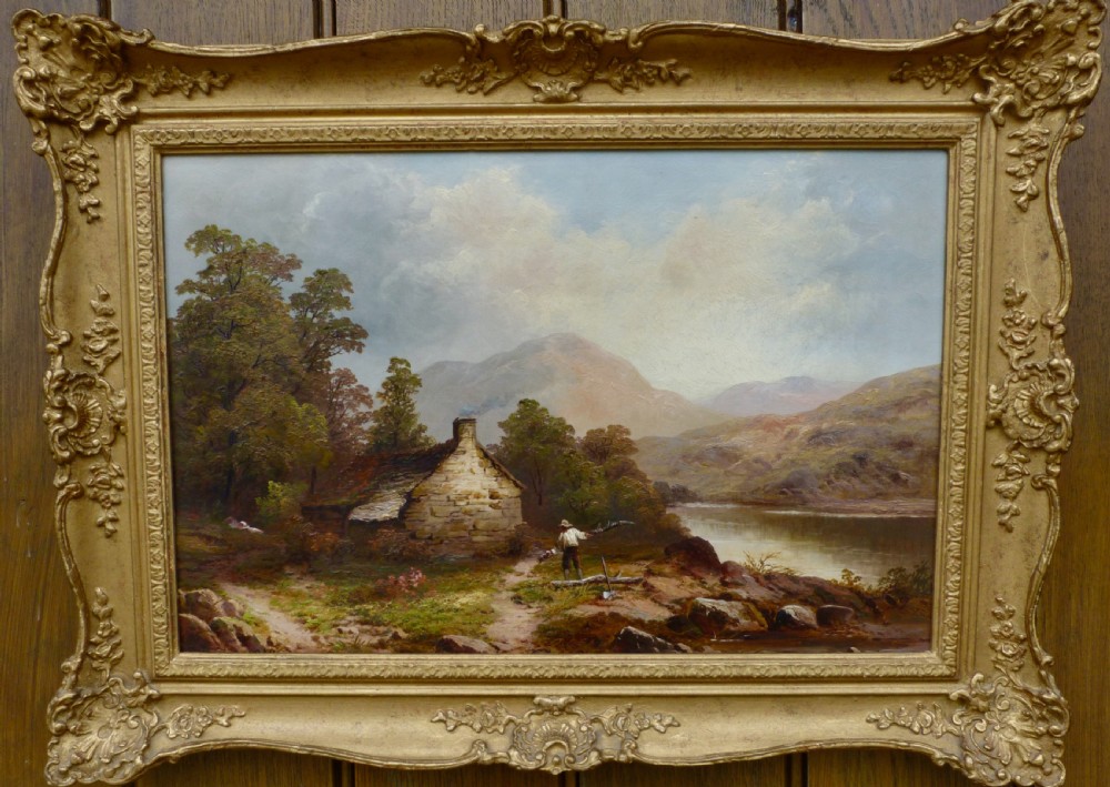 ENGLISH OIL PAINTING DATED 1879