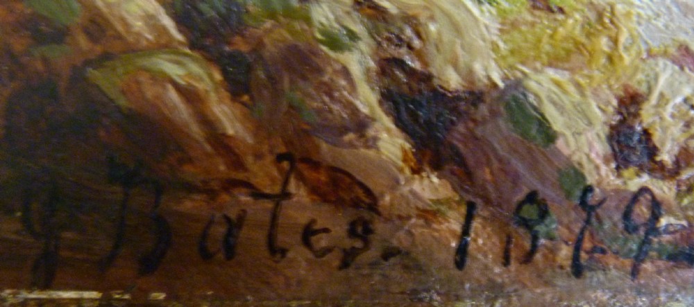 ENGLISH OIL PAINTING DATED 1879 View IV