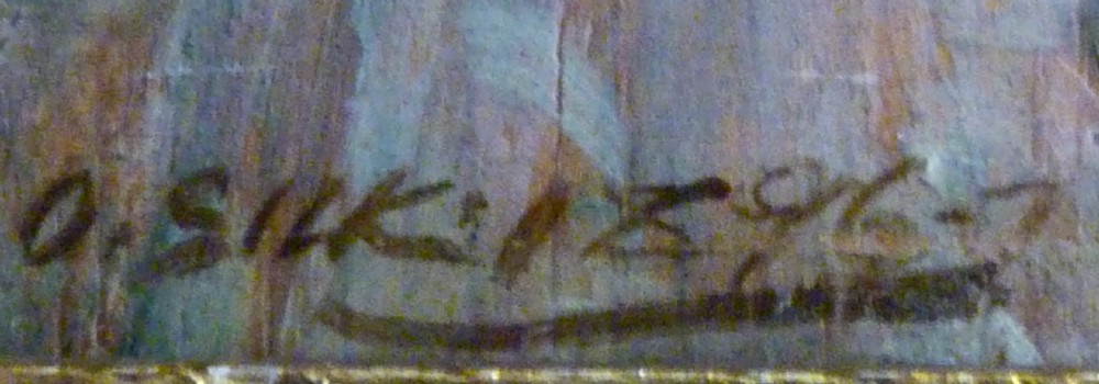SMALL VICTORIAN PORTRAIT IN OIL DATED 1896-7 View III