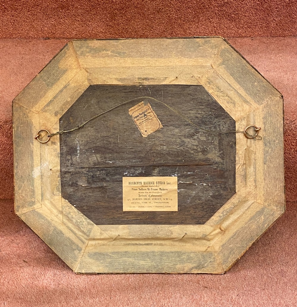 Pair of 19th century Octagonal Still-Life paintings - Probably Italian. View VI