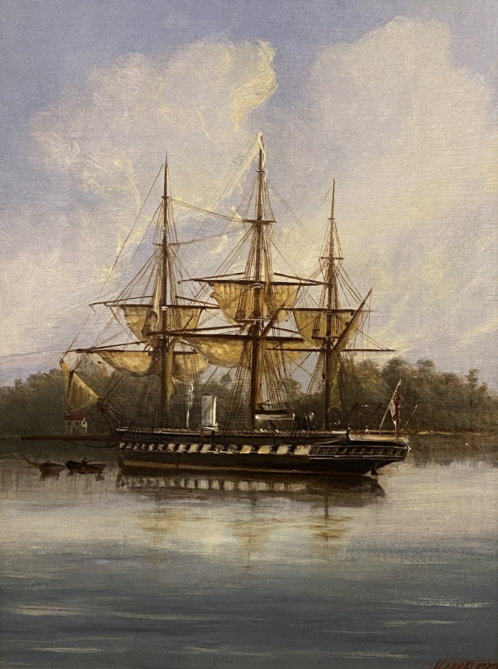 Framed Oil painting on Canvas - 