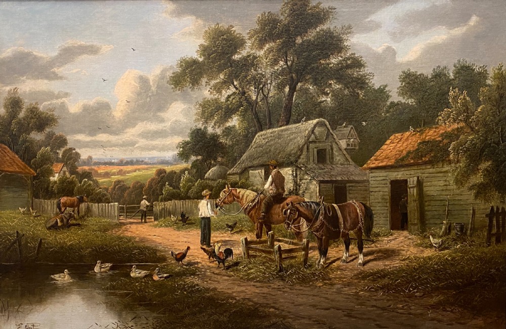 Late 19th century framed Oil on canvas - 