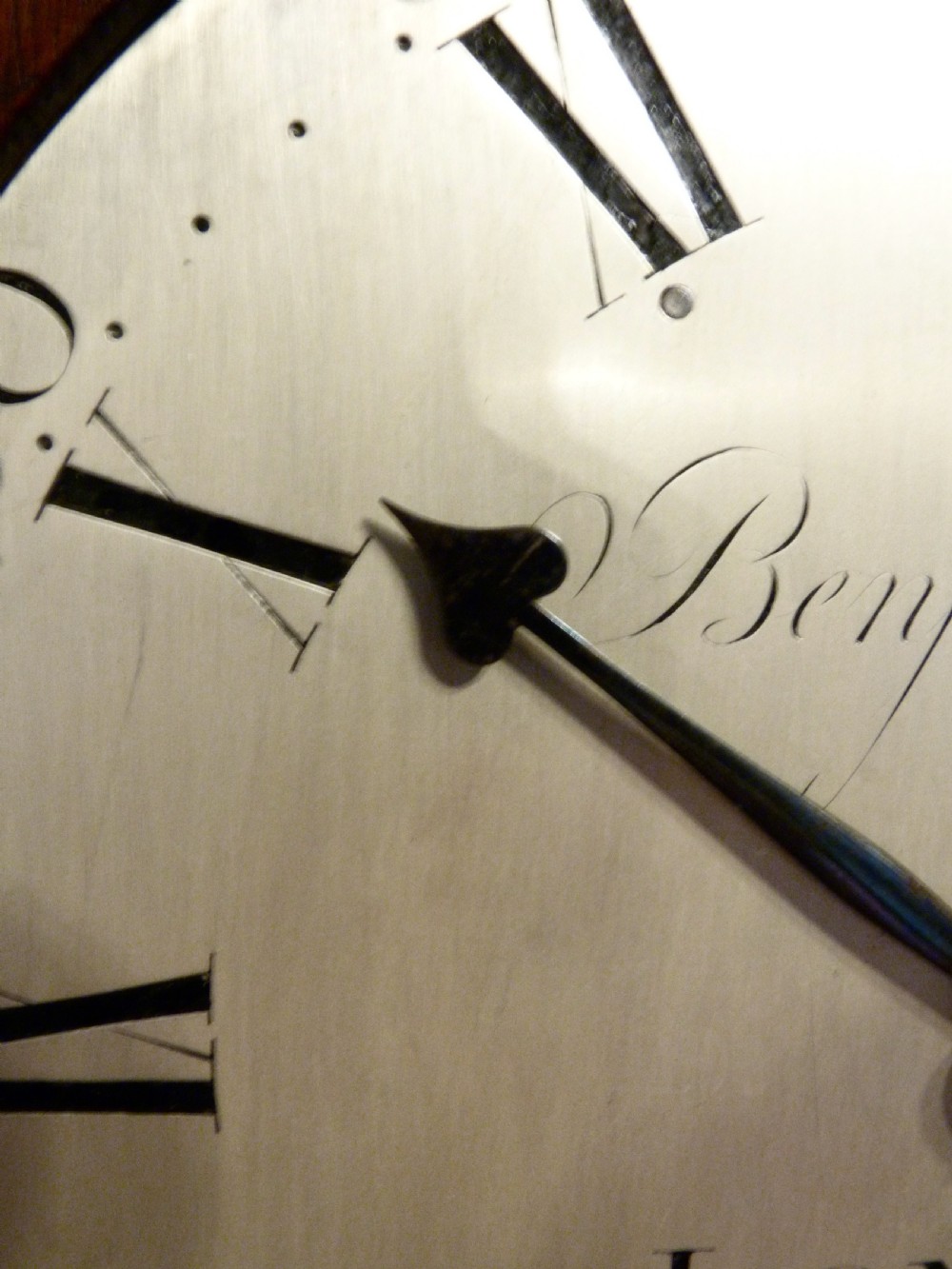 A SMALL 18TH CENTURY WALL CLOCK WITH VERGE MOVEMENT View IV