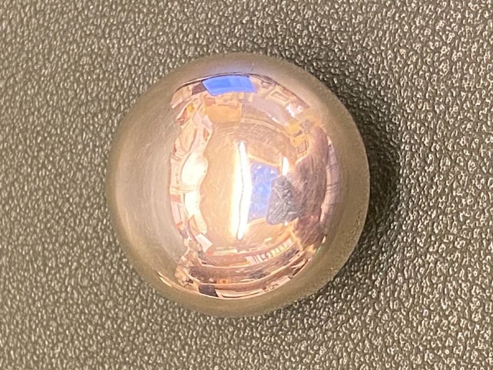 Tapered clear cut-glass spiral SCENT BOTTLE with hallmarked silver top View IV