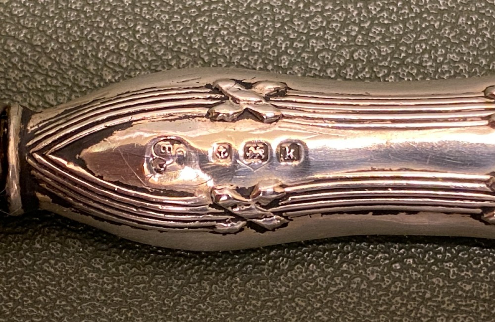A hallmarked silver handled SHOE HORN - Birmingham 1909 View II