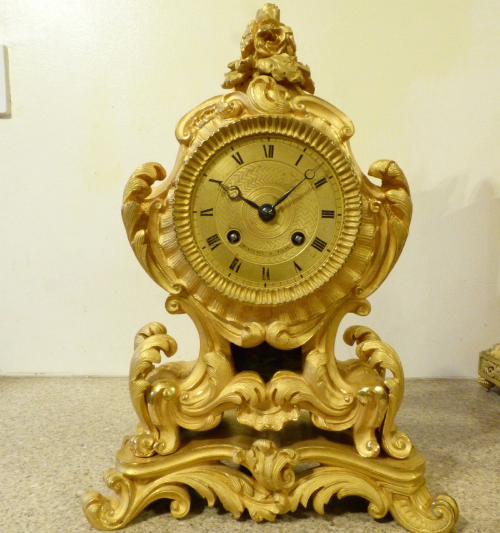 VERY GOOD FRENCH ORMOLU MANTEL CLOCK