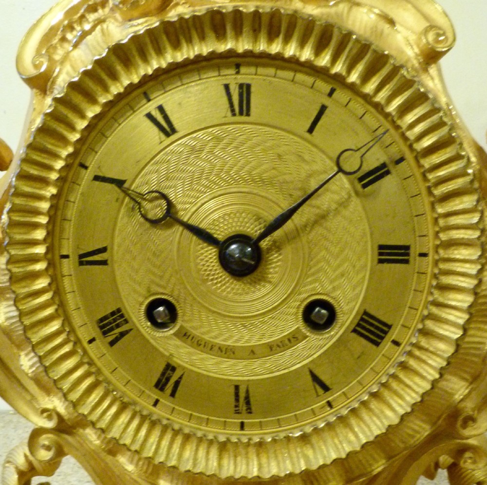 VERY GOOD FRENCH ORMOLU MANTEL CLOCK View III