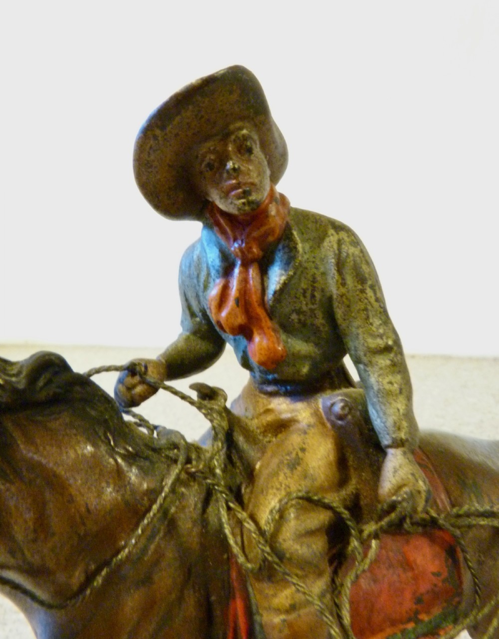 AUSTRIAN COLD-PAINTED BRONZE OF A COWBOY View II