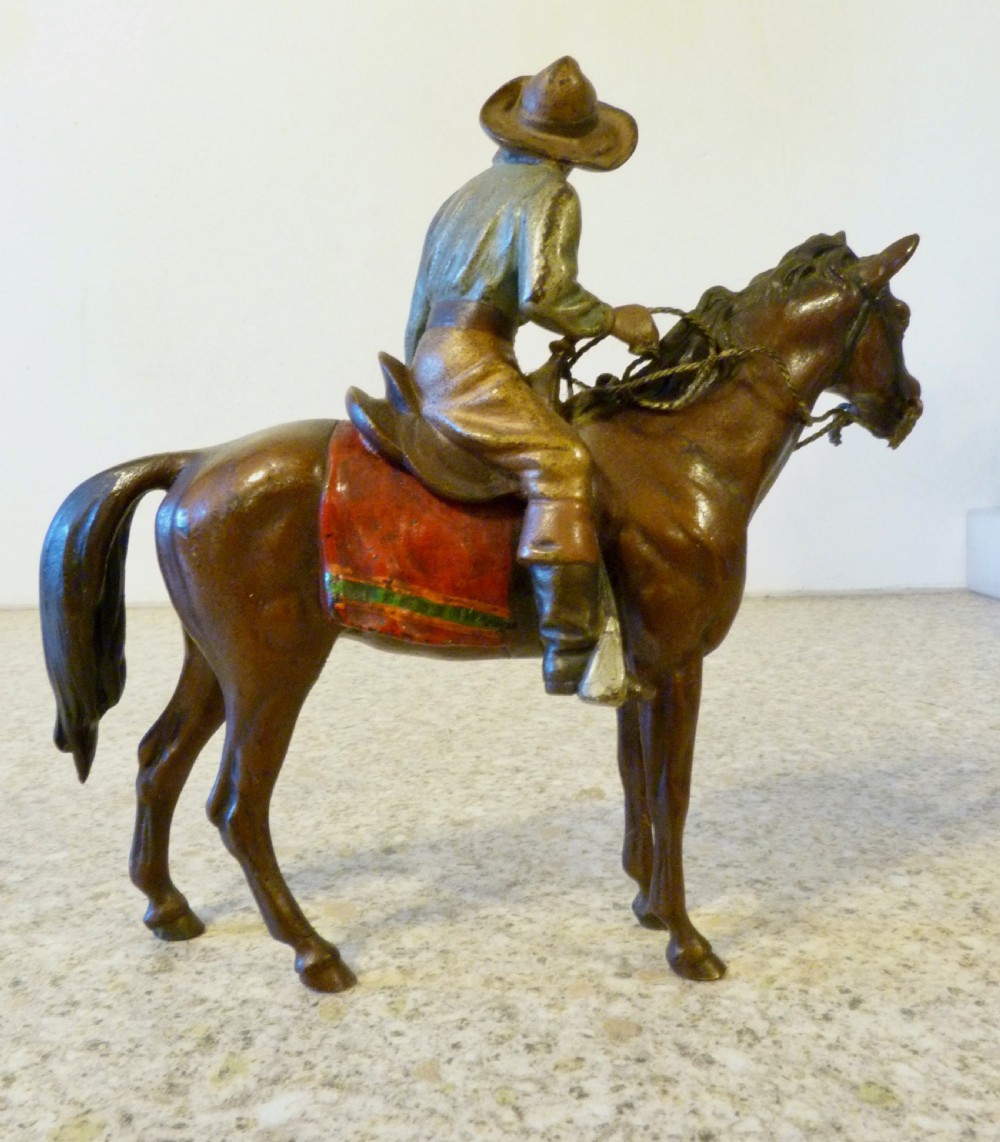 AUSTRIAN COLD-PAINTED BRONZE OF A COWBOY View III