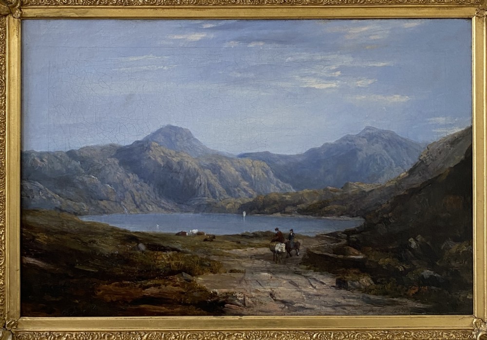 James EYRE (b.1802 fl.1837): Framed Oil painting on canvas - Lakeland scene View III