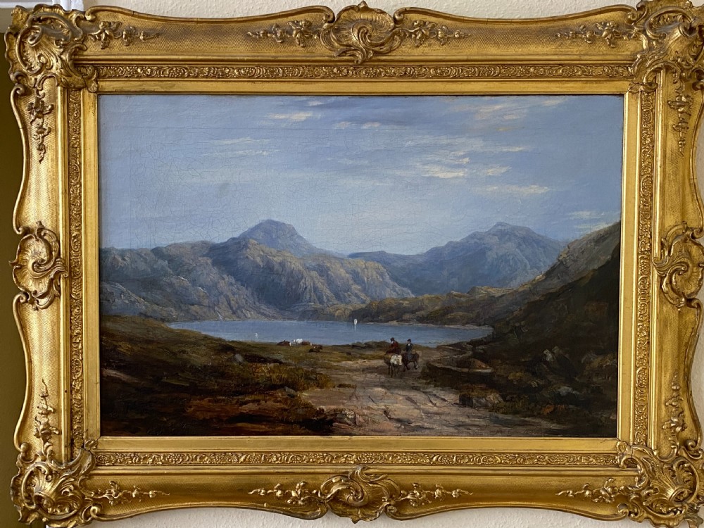James EYRE (b.1802 fl.1837): Framed Oil painting on canvas - Lakeland scene