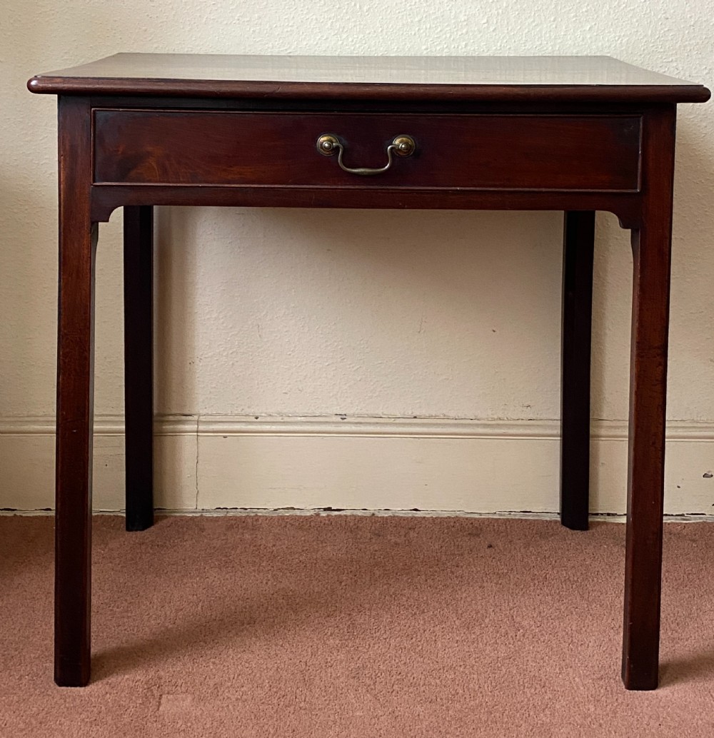 George II period Mahogany Side Table with single drawer