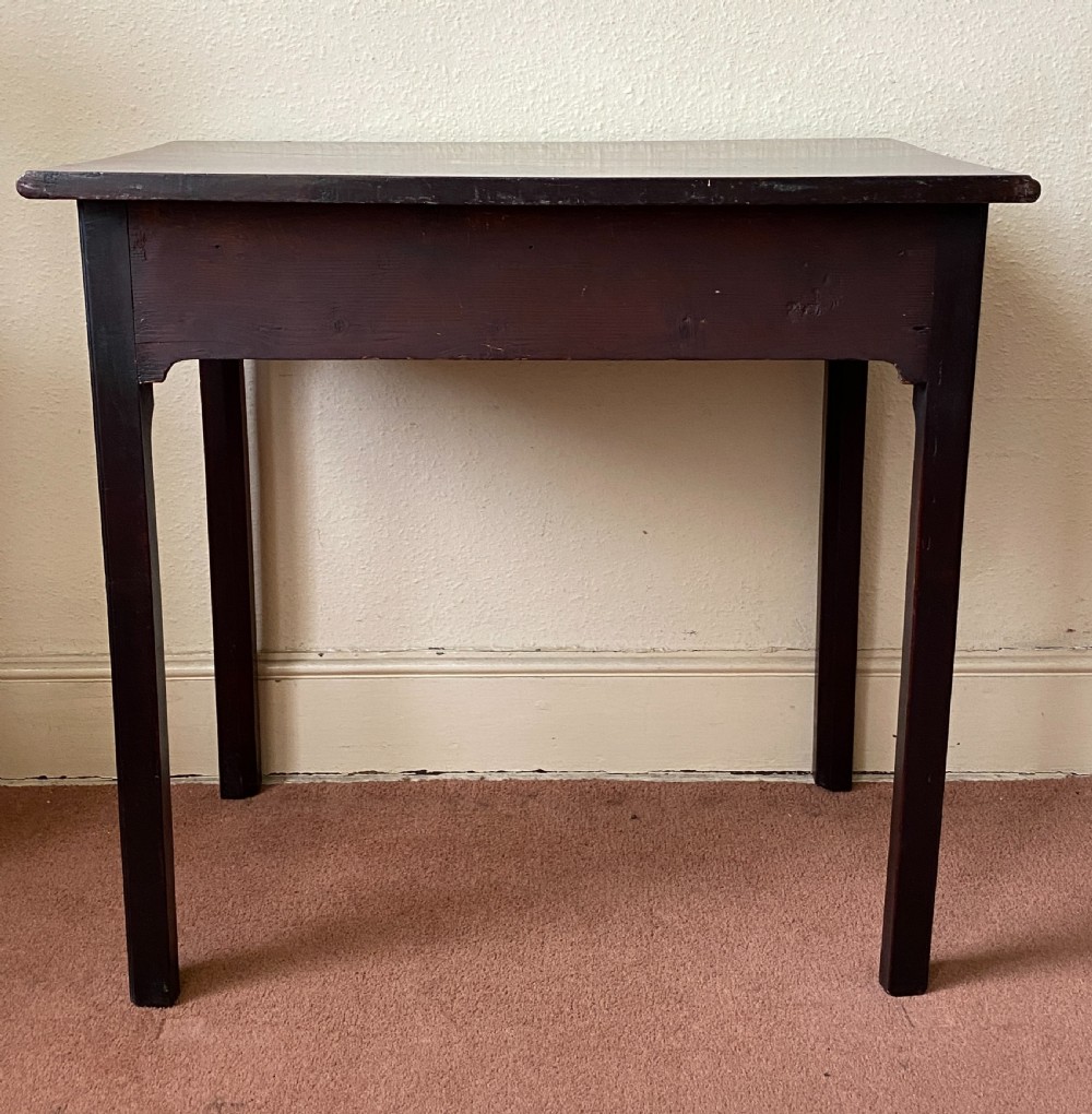 George II period Mahogany Side Table with single drawer View VI