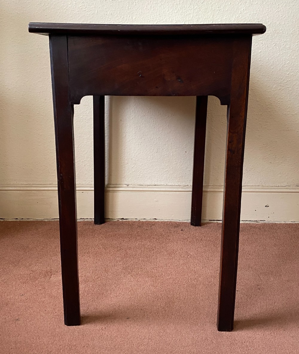 George II period Mahogany Side Table with single drawer View VII