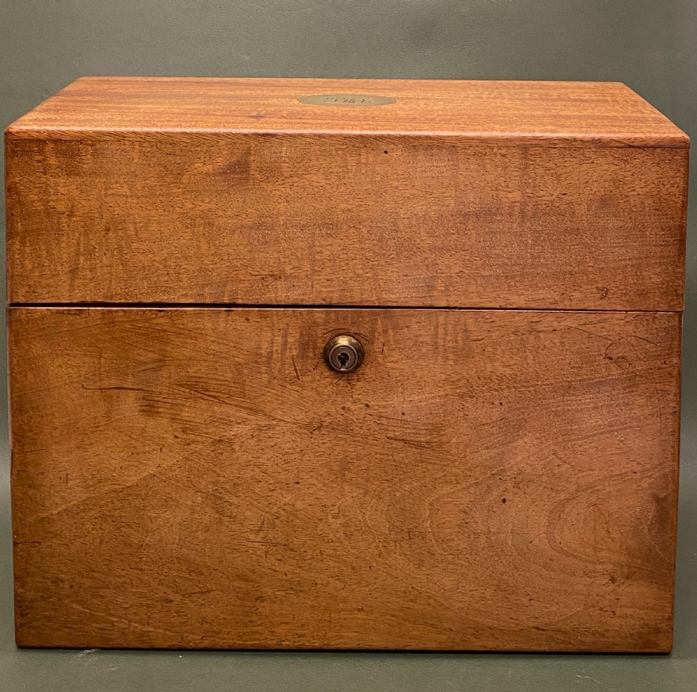 19th century mahogany THREE Decanter Box View II