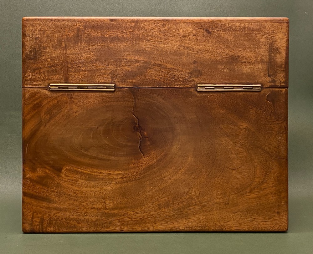 19th century mahogany THREE Decanter Box View VI