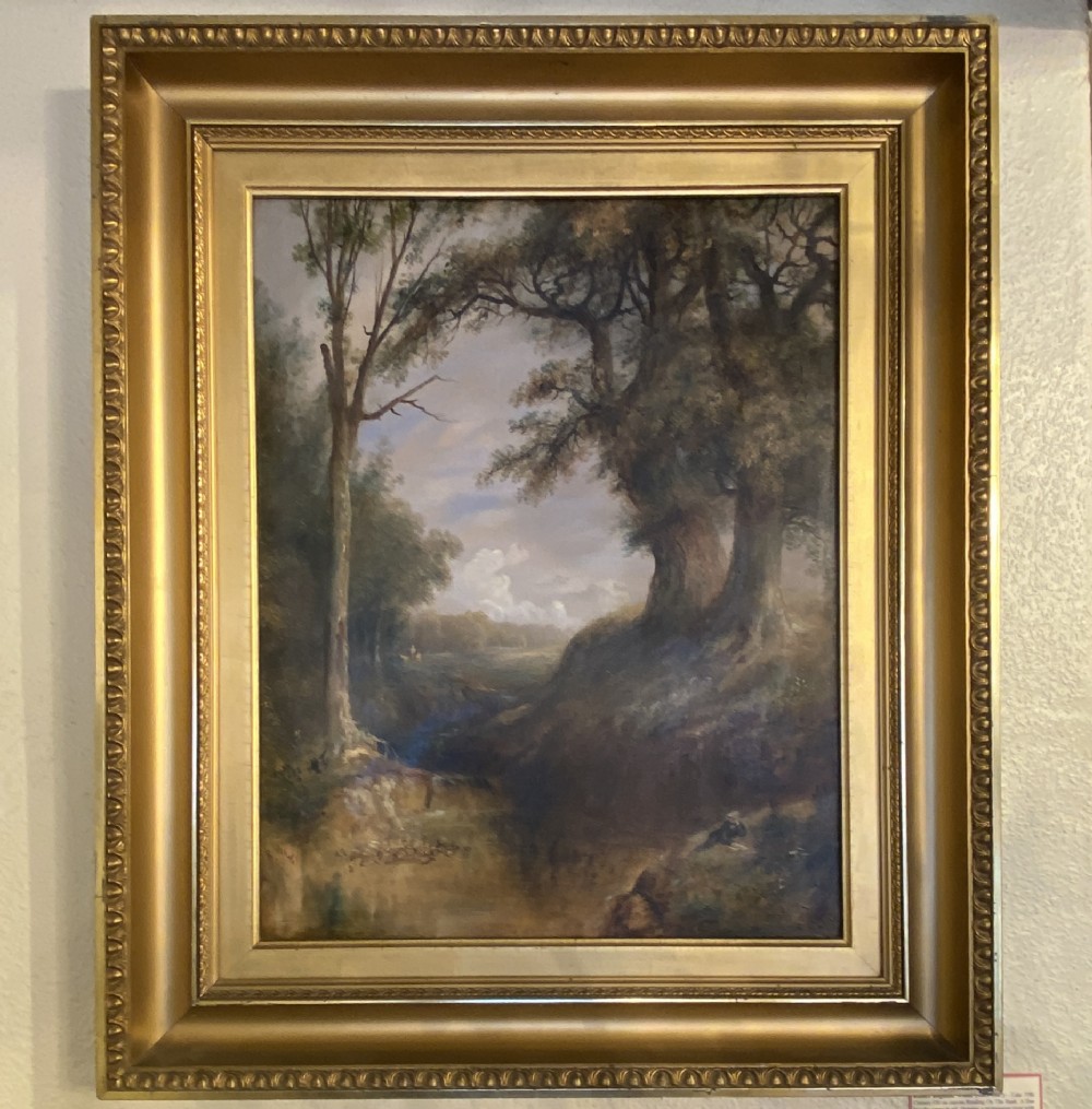 R.R. Whale: 19th century framed oil on canvas - 