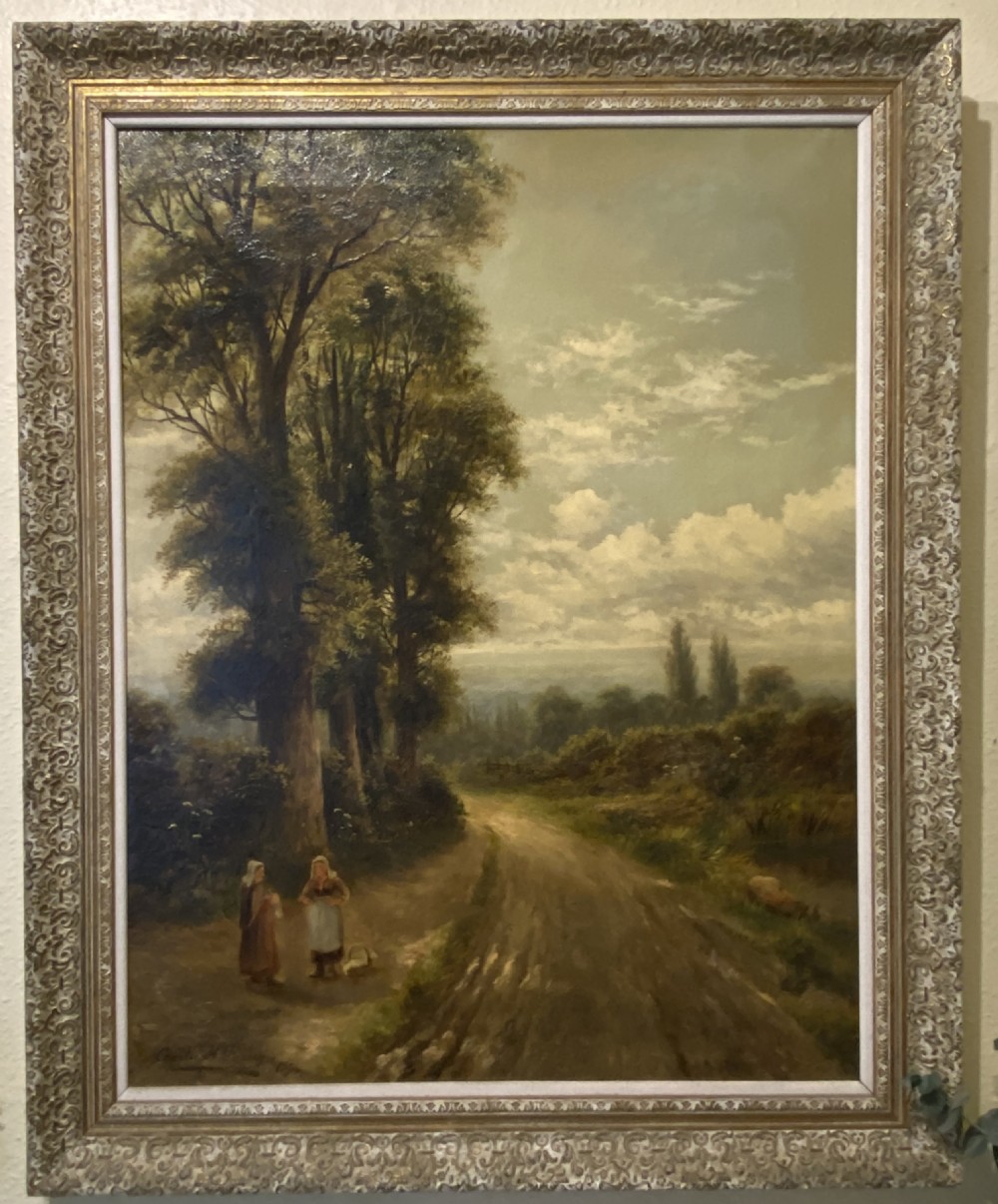 Charles Henry Passey (fl: 1870-1885): Framed oil painting on canvas - 