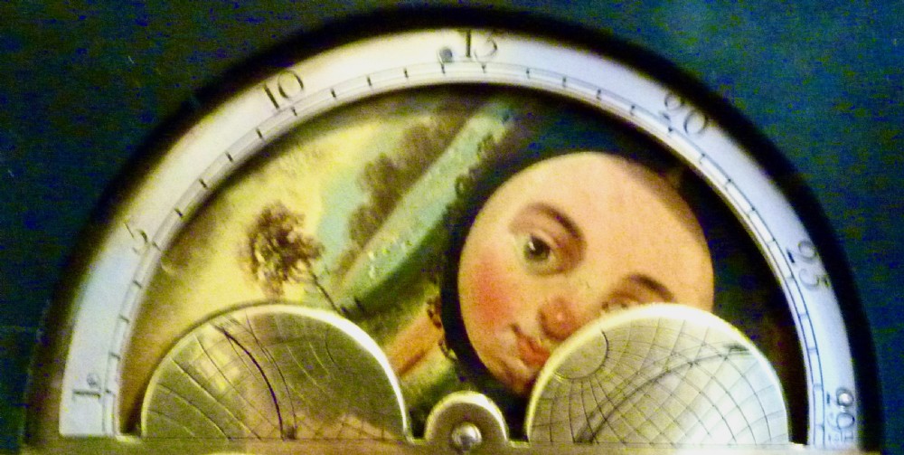 GOOD MID-18TH CENTURY EBONISED BRACKET CLOCK View V
