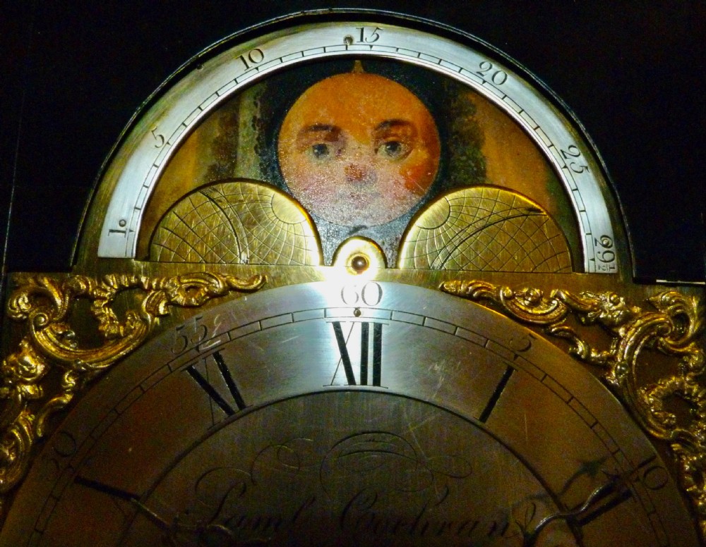 GOOD MID-18TH CENTURY EBONISED BRACKET CLOCK View VI