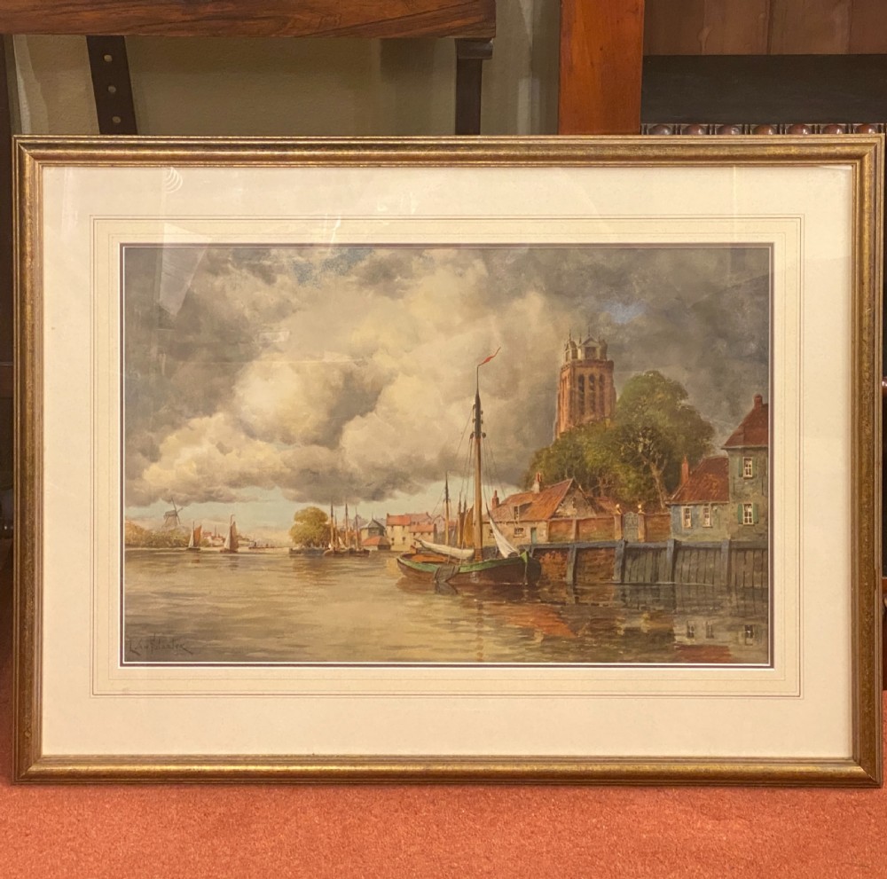 Hermanus Koekkoek II (1836-1909) - Framed Watercolour 