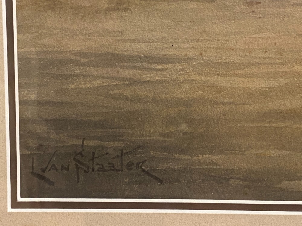 Hermanus Koekkoek II (1836-1909) - Framed Watercolour 