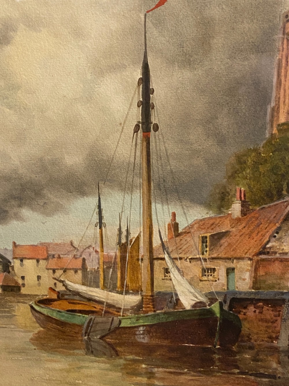 Hermanus Koekkoek II (1836-1909) - Framed Watercolour 