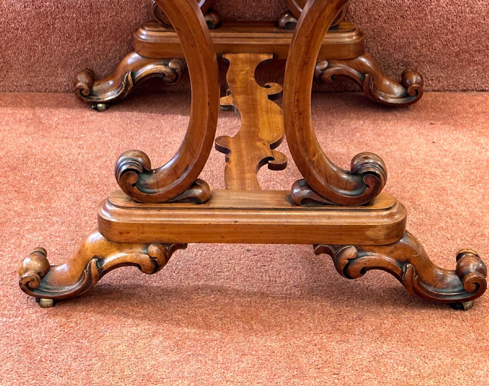 Rare 19th century GILLOWS Satinwood Games / Sewing / Writing Table View X