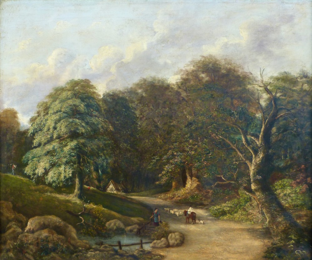 NORWICH SCHOOL LANDSCAPE OIL PAINTING