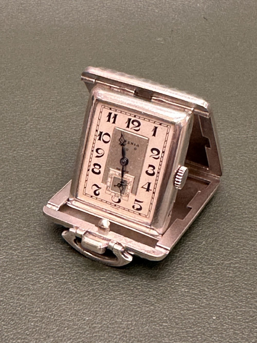 A Fine Quality Swiss “Juvenia” Silver Folding Cased Watch, c.1900.