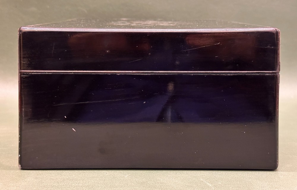 Fine quality 19th century coromandel wood inlaid Sewing Box, with provenance View XV