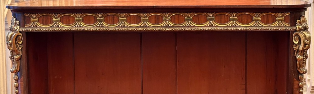 A good Kingwood and ormolu (brass) mounted dwarf bookcase View X
