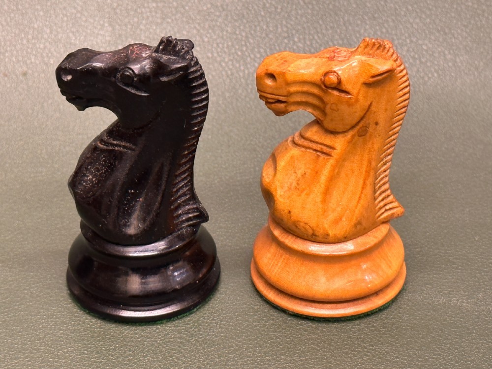 Good quality boxed weighted STAUNTON Chess Set View XII