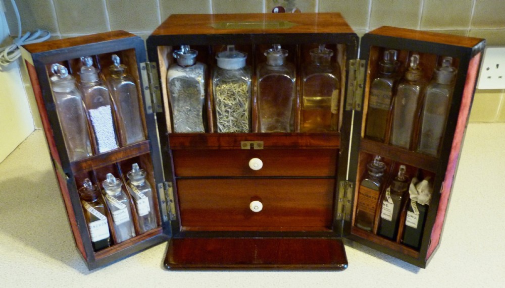 ENGLISH FULLY-FITTED APOTHECARY'S CABINET