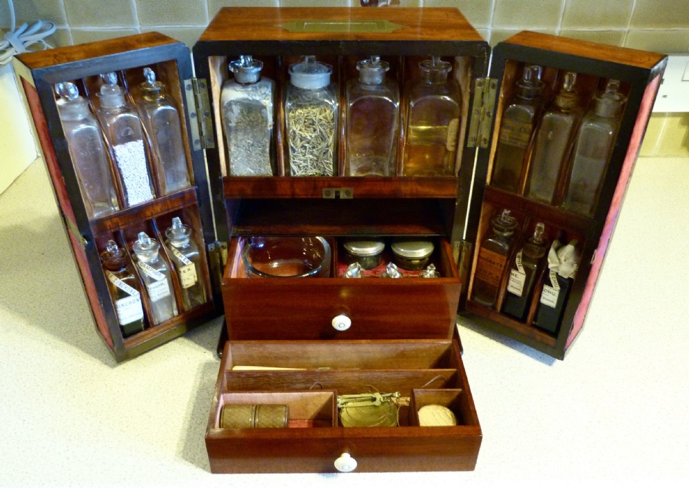 ENGLISH FULLY-FITTED APOTHECARY'S CABINET View II