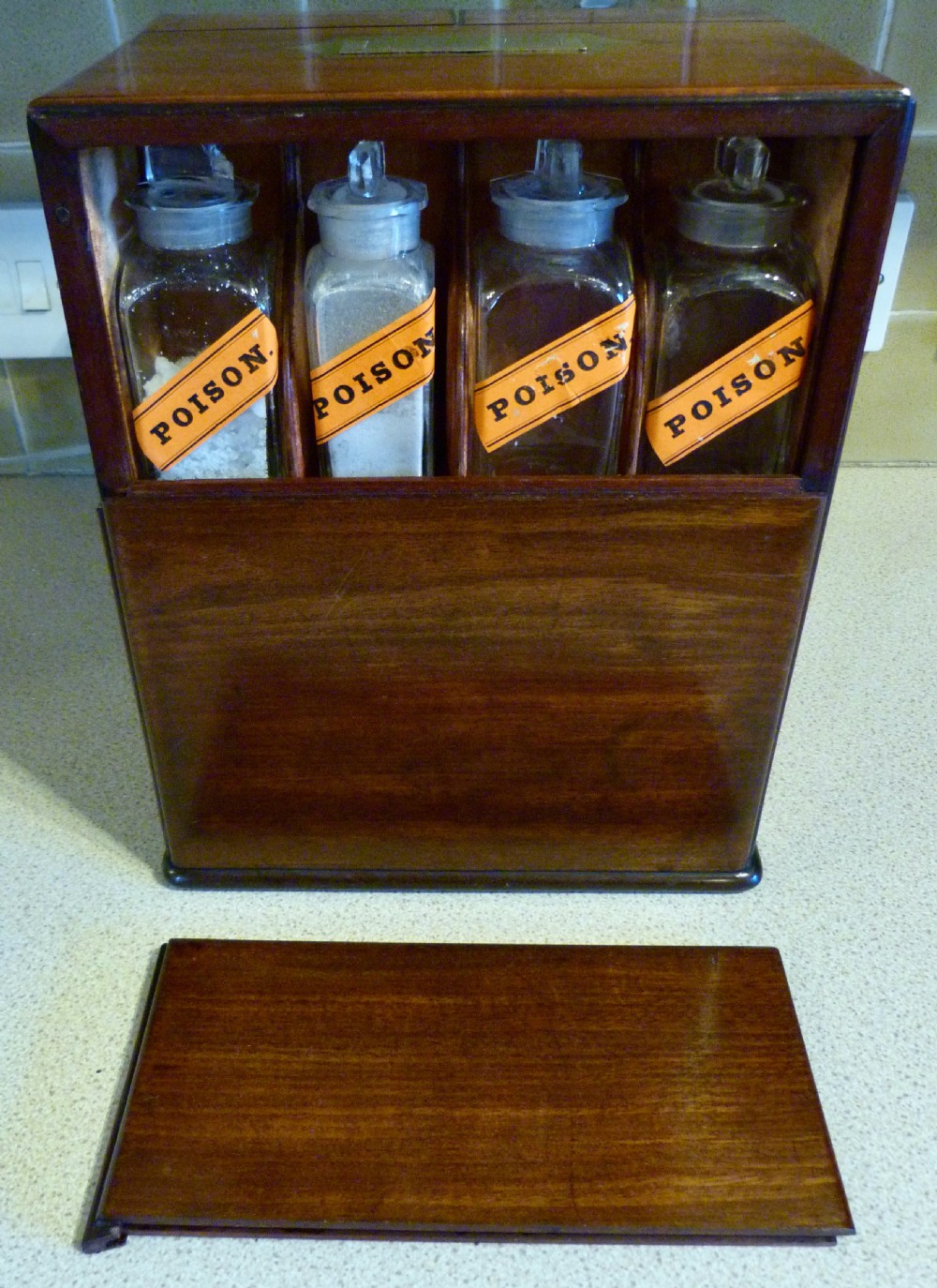 ENGLISH FULLY-FITTED APOTHECARY'S CABINET View V