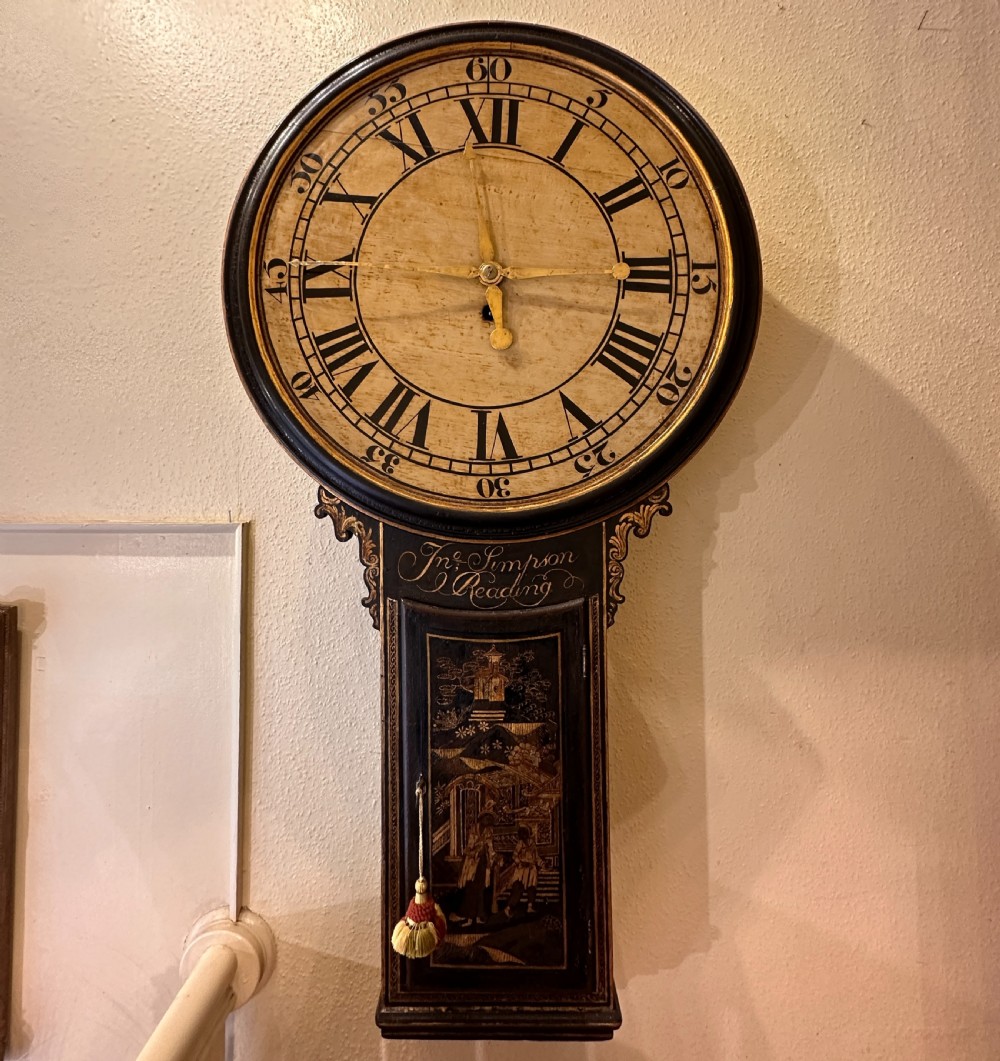 A fine quality 18th century TAVERN CLOCK by John Simpson, Reading. View II
