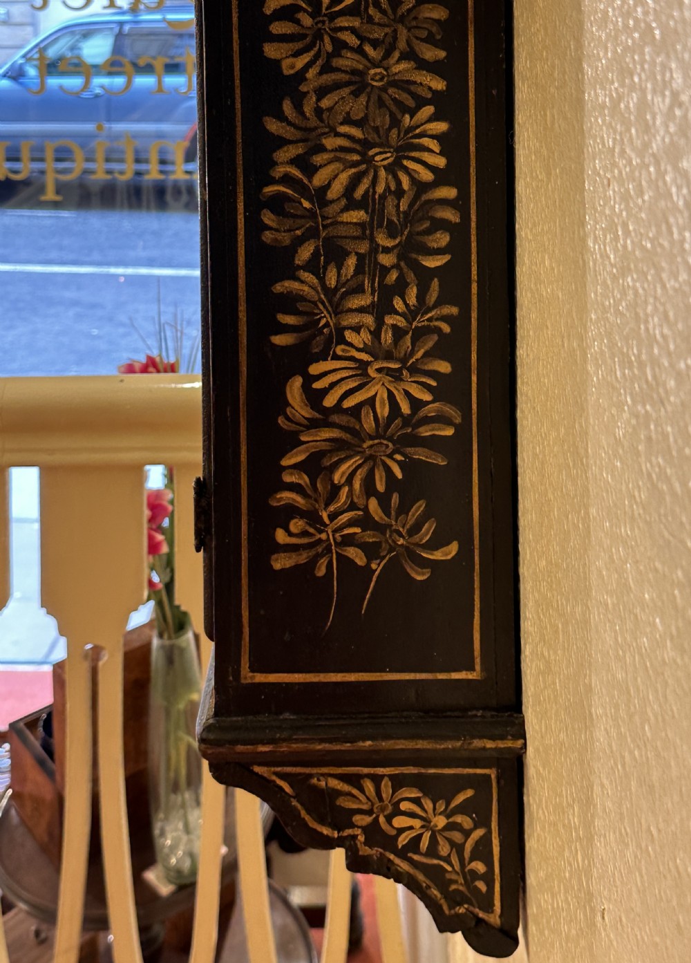A fine quality 18th century TAVERN CLOCK by John Simpson, Reading. View VII