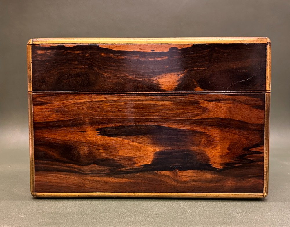 A good Victorian brass bound Coromandel-wood Jewellery Box, c.1860 View XII
