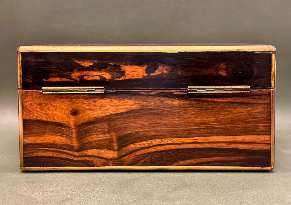 A good Victorian brass bound Coromandel-wood Jewellery Box, c.1860 View XIII