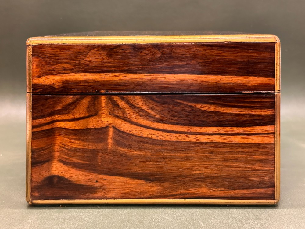 A good Victorian brass bound Coromandel-wood Jewellery Box, c.1860 View XIV