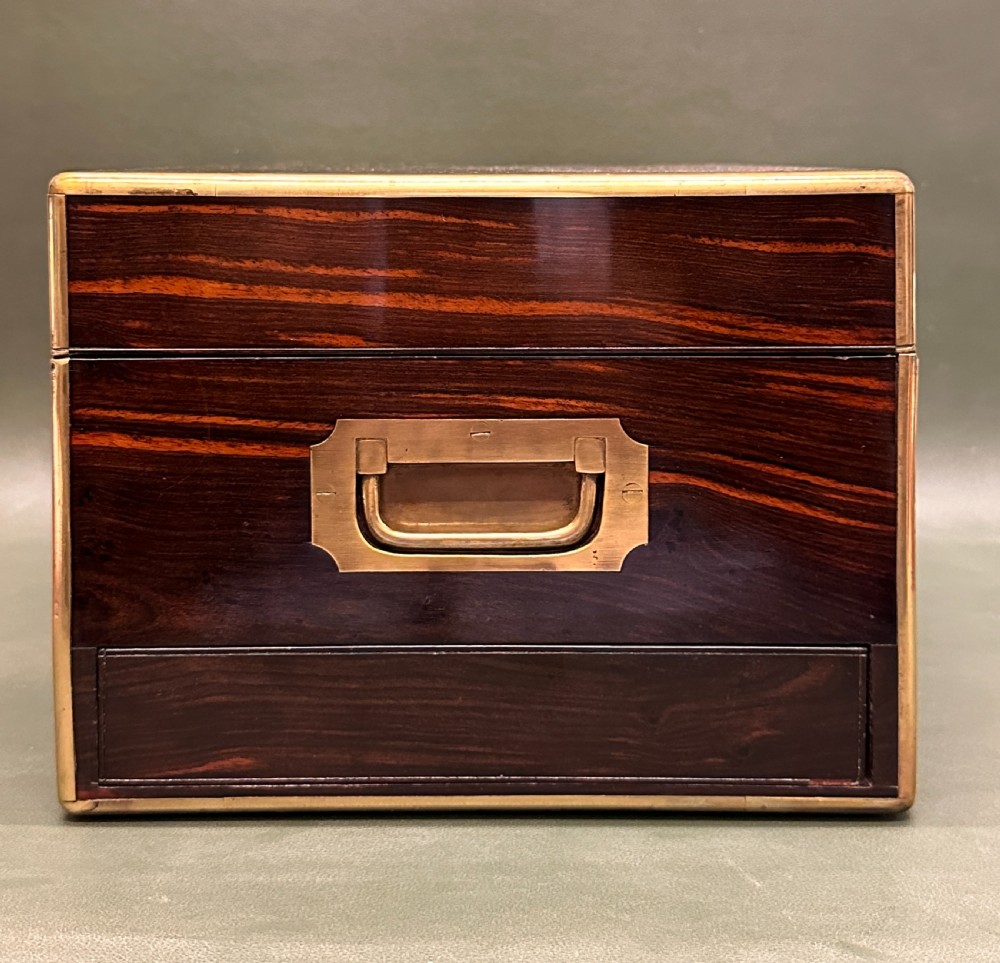 A good coromandel-wood Lady's silver Dressing Case and contents, Hallmarked 1858 View XVII