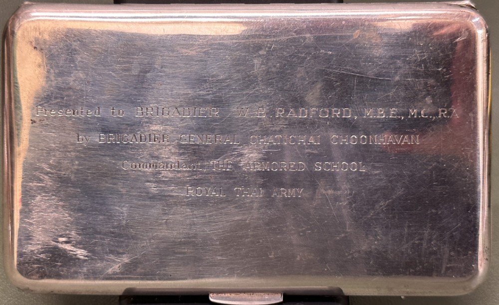 A Charming Sterling Silver Presentation Cigarette Case View V