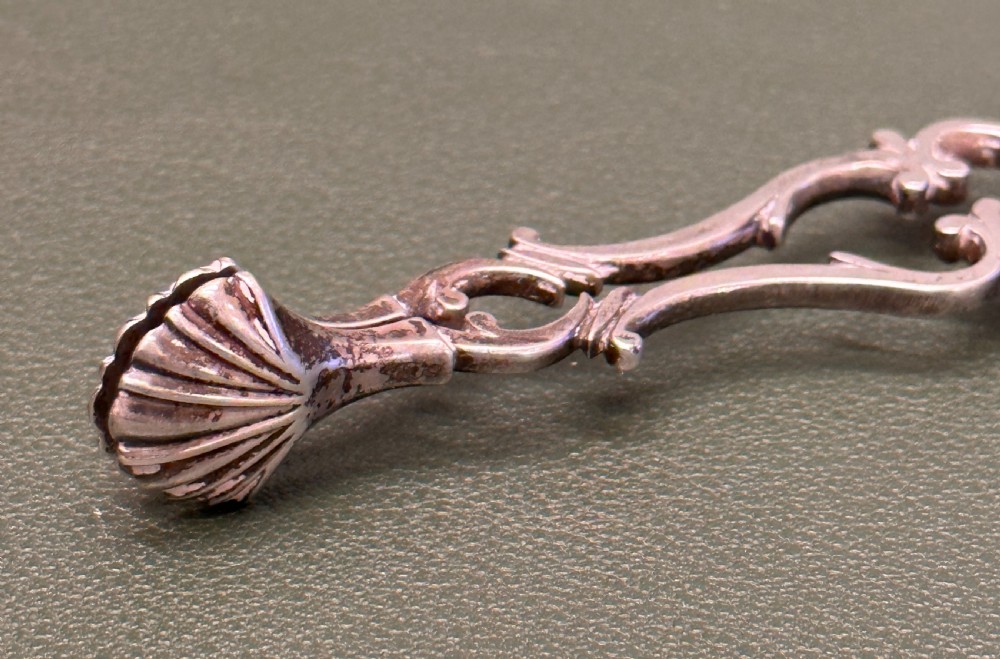 18th century cast Silver Sugar Nips, London 1730-70 View VII