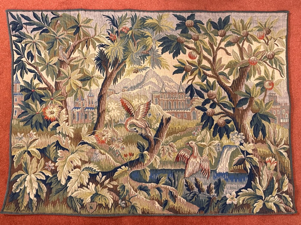 A 18th century style French Tapestry - Woodland scene