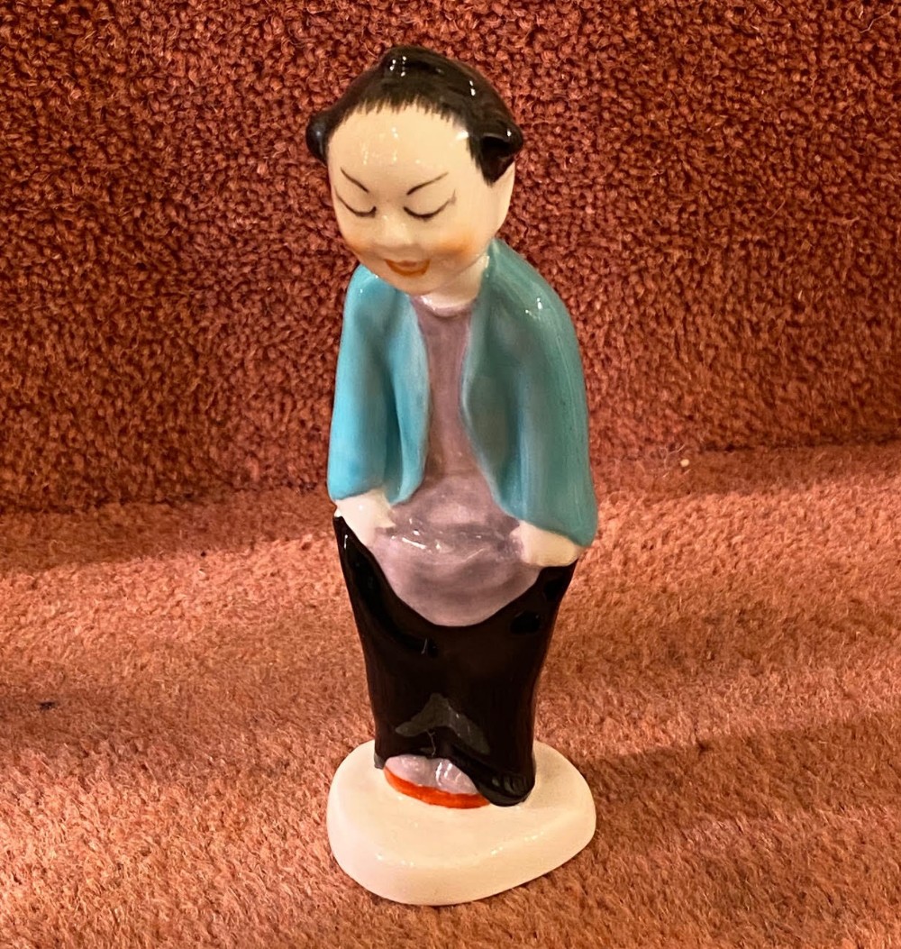 Royal Worcester Porcelain Figure - 'Chinoiserie Children' series by Gwendoline Parnell